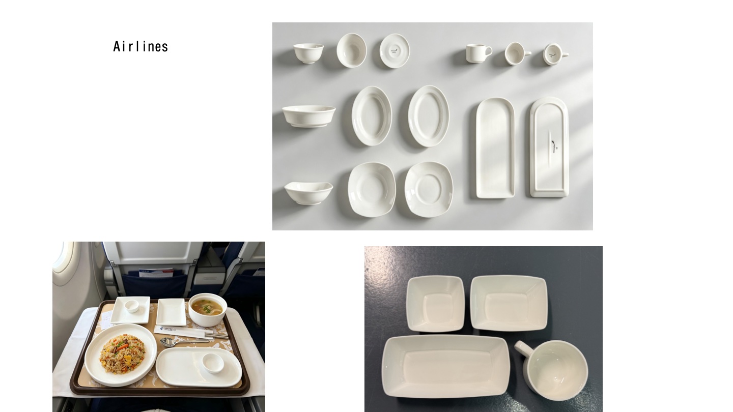 Aviation In-Flight Tableware